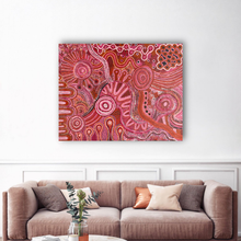 Load image into Gallery viewer, "Mamungaryi-nya" Renae Nakamarra Nelson 116cm x 90cm art room setting
