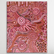Load image into Gallery viewer, "Mamungaryi-nya" original Aboriginal painting by Renae Nakamarra Nelson, 116cm x 90cm - authentic Indigenous Australian artwork
