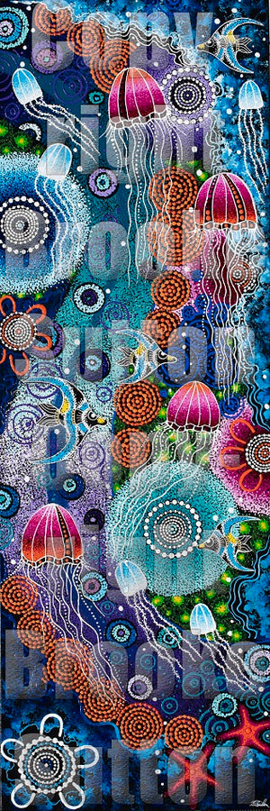 "Mangkarri (To Swim)" Brooke Sutton 181cm x 61cm