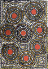Load image into Gallery viewer, Marshall Jangala Robertson cultural dot art Seed Dreaming, showcasing refined detail and connection to Country
