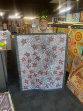 Load image into Gallery viewer, Marshall Jangala Robertson Seed Dreaming Aboriginal artwork with delicate dot patterns and movement connecting to Country
