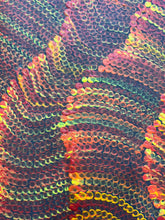 Load image into Gallery viewer, Close-up of sand dunes red and yellow dotwork
