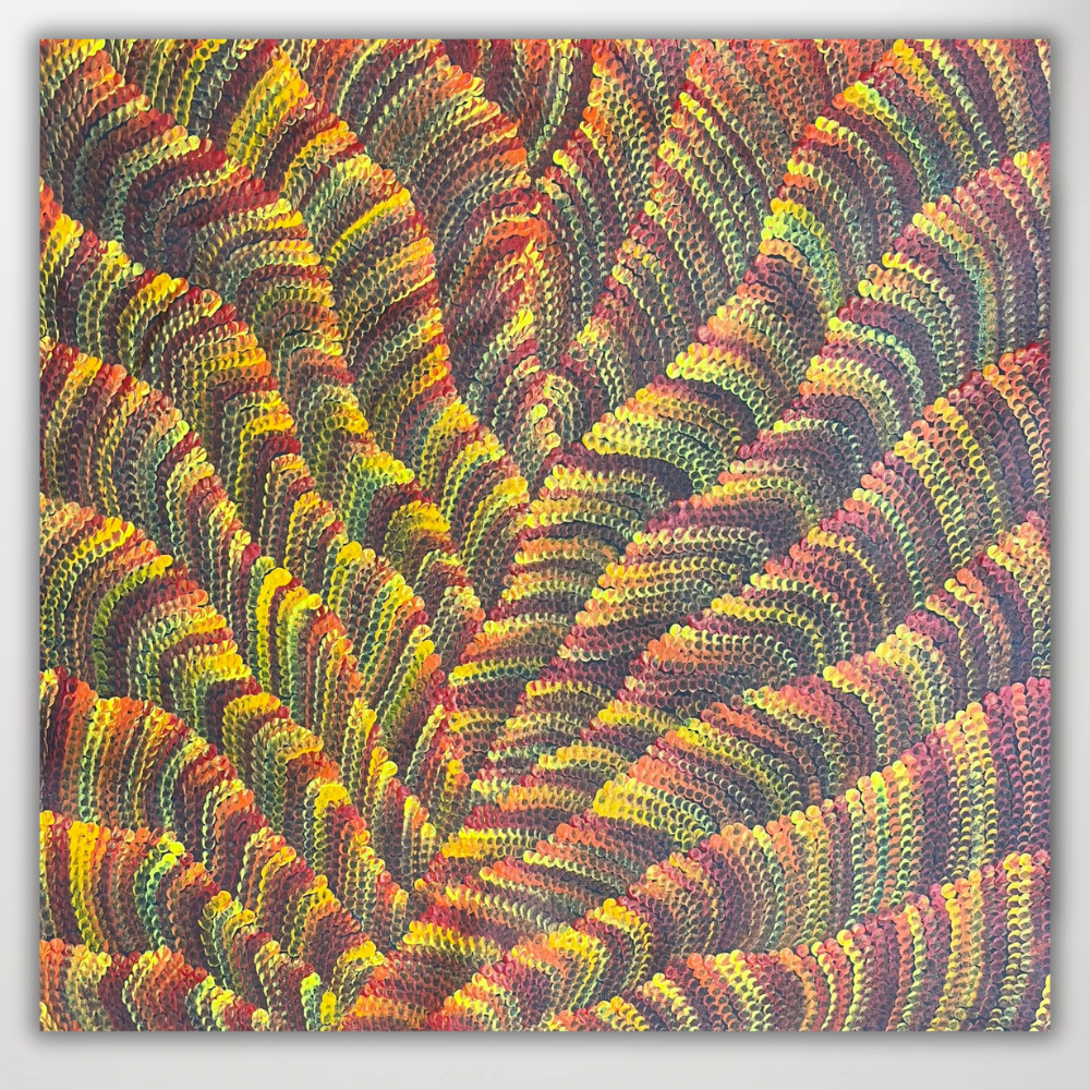 "Sand Dunes (Tali)" Maureen Nampijinpa Hudson 62cm x 61cm