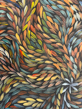 Load image into Gallery viewer, Rachael Nambula with original painting "Bush Medicine Leaves" - Aboriginal artist
