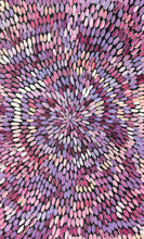 Load image into Gallery viewer, Medicine Leaves painting by Tansy Martin featuring flowing pink and purple leaf motifs in a contemporary Aboriginal art style
