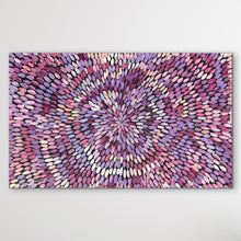 Load image into Gallery viewer, Medicine Leaves painting by Tansy Martin featuring soft flowing pink and purple leaves on white background
