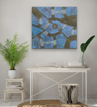 Load image into Gallery viewer, Roseanne Morton Petyarre 98cm x 95cm Aboriginal Art displayed in modern office space
