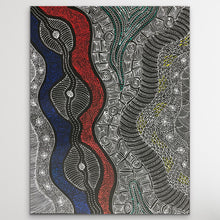 Load image into Gallery viewer, Beautiful view of Country Aboriginal art "My Country" Rayleen Pula Price 91cm x 69cm
