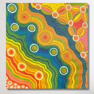 "Watapi Tjukurrpa (Piltati)" Megan Lyons 60cm x 58cm