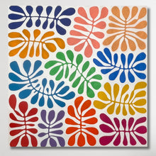 Load image into Gallery viewer, "Bended Acacia Leaves (Watiya Tjuta)" original Aboriginal painting by Debra Nangala McDonald, 118cm x 118cm - authentic Indigenous Australian artwork
