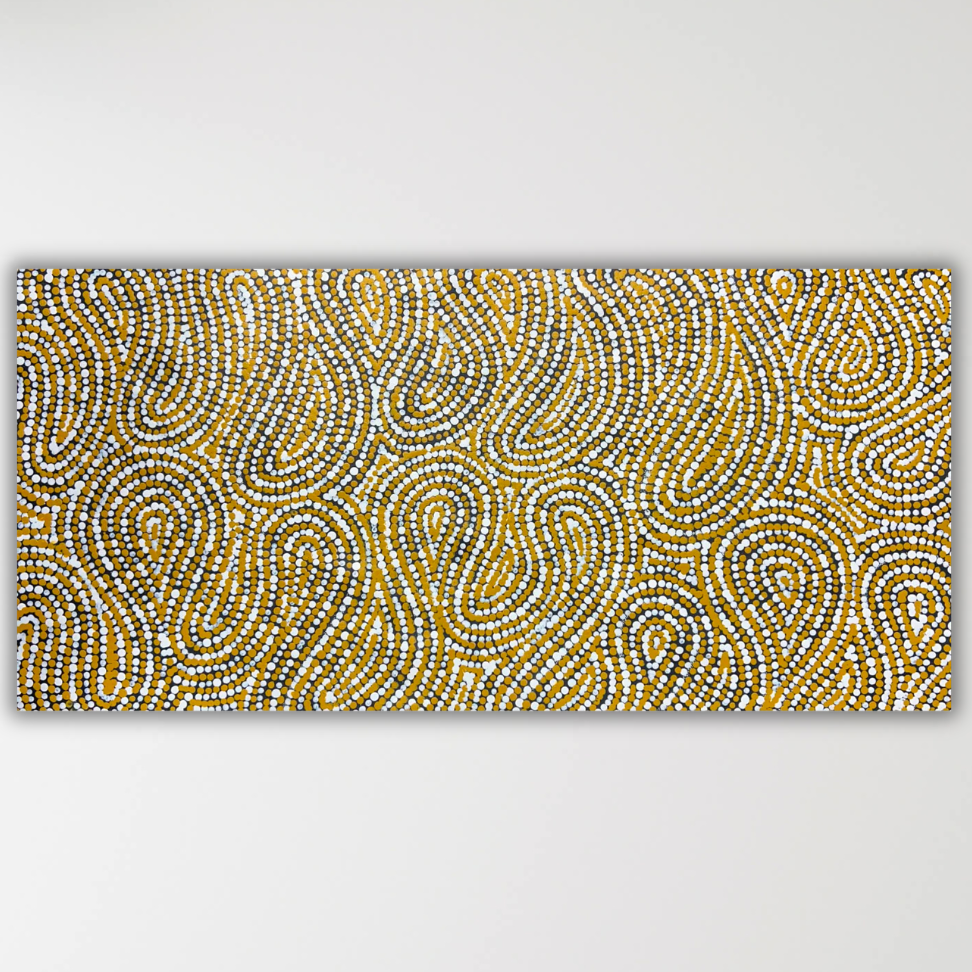 "Mina Mina Jukurrpa" Valda Napangardi Granites 63cm x 31cm