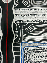 Load image into Gallery viewer, "Mina Mina Dreaming" Alice Granites Napanangka 90cm x 58cm close up work
