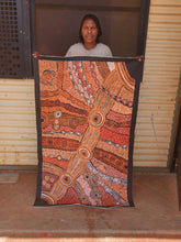 Load image into Gallery viewer, Artwork by Clarise Tunkin photographed in the Edwardstown gallery showing scale and depth
