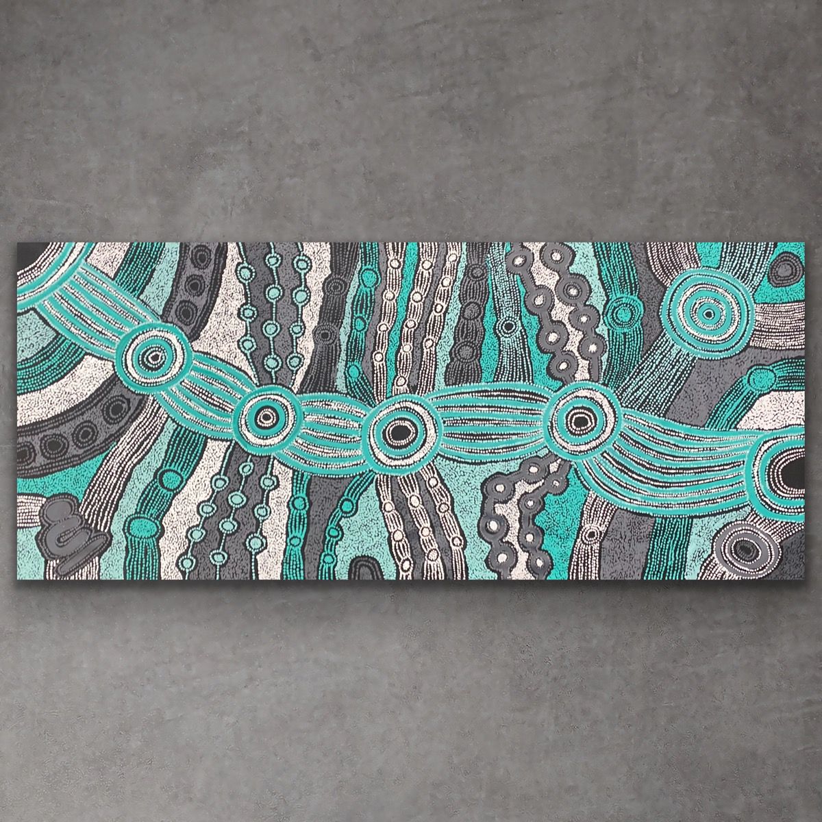 Minma Malilu Clarise Tunkin 203cm x 90cm Port Power Colours 