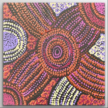 Load image into Gallery viewer, "Minma Malilu" Aboriginal art by Clarise Tunkin - close-up detail, 30cm x 30cm
