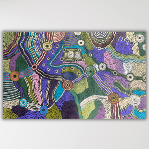 "Minyma Kutjara" Cassyanne Woods 113cm x 69cm