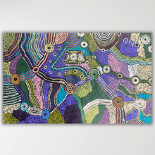 Load image into Gallery viewer, "Minyma Kutjara" original Aboriginal painting by Cassyanne Woods, 113cm x 69cm - authentic Indigenous Australian artwork
