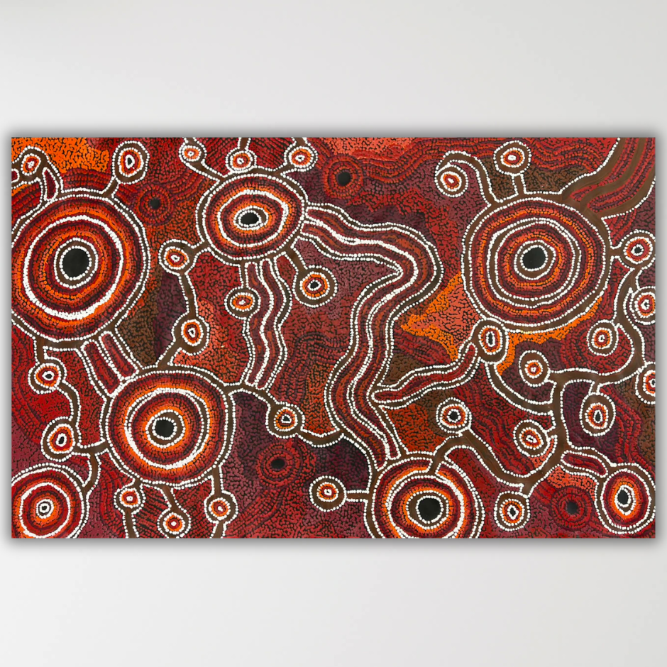 "Minyma Kutjara Munu Ngura" Daisybell Kulyuru 142cm x 90cm