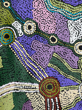 Load image into Gallery viewer, "Minyma Kutjara" original Aboriginal painting by Cassyanne Woods, 113cm x 69cm - authentic Indigenous Australian artwork
