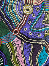 Load image into Gallery viewer, "Minyma Kutjara" original Aboriginal painting by Cassyanne Woods, 113cm x 69cm - authentic Indigenous Australian artwork
