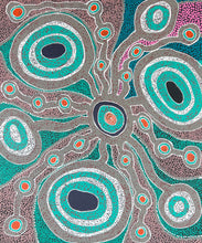 Load image into Gallery viewer, "Minyma Kutjara" original Aboriginal painting by Inawinytji Stanley, 96cm x 80cm - authentic Indigenous Australian artwork
