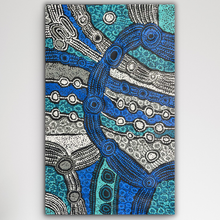 Load image into Gallery viewer, Minyma Malilu blue Clarise Tunkin Vertical 
