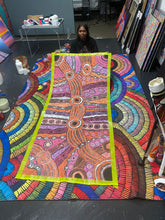 Load image into Gallery viewer, Unique Aboriginal Art Clarise Tunkin Minyma Malilu Indigenous Australian Painting APY Lands Ethically Sourced 204cm x 90cm

