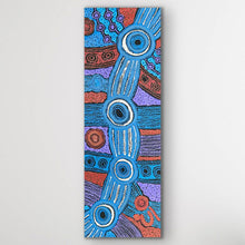 Load image into Gallery viewer, Close up detail of Minyma Malilu showing layered dots and symbolic lines representing cultural knowledge and women’s stories.
