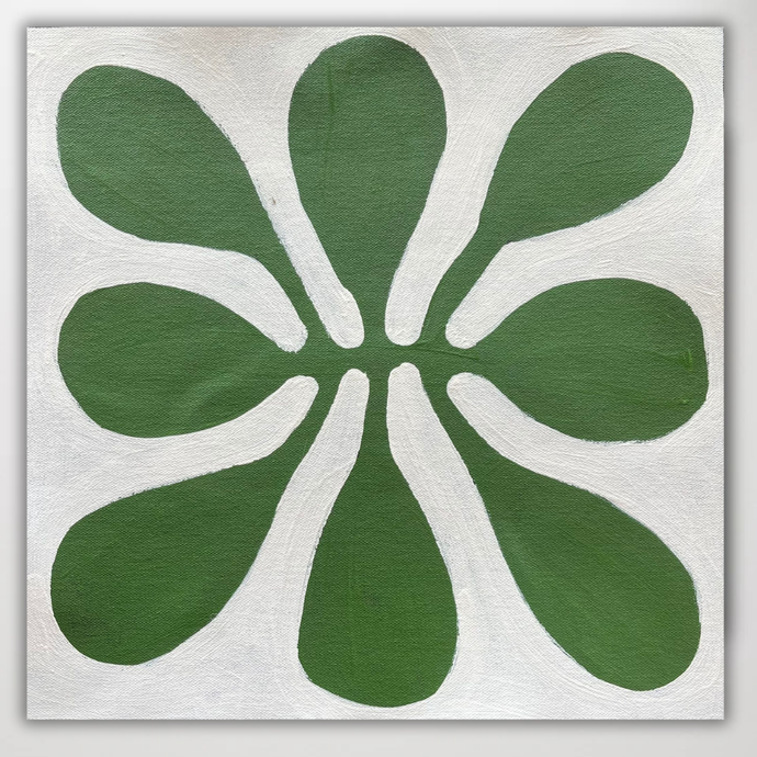 Sage green Mugla Leaves by Debra McDonald 