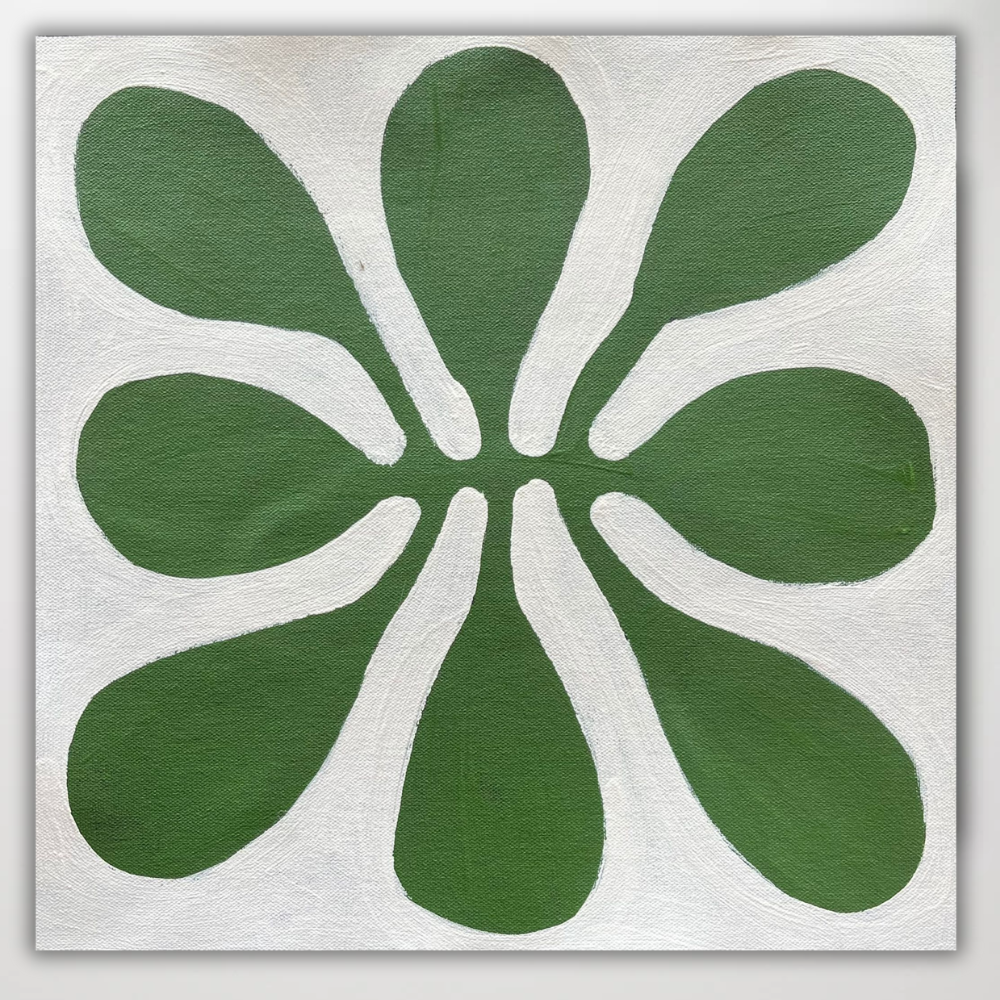 Sage green Mugla Leaves by Debra McDonald 