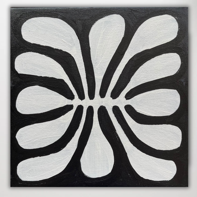 Black and White Mulga Leaves Debra McDonald 