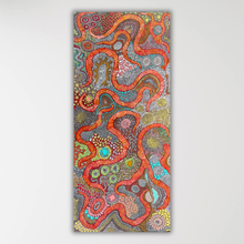 Load image into Gallery viewer, "My Country (The Landscape)" by Julieanne Turner Nungurrayi - vertical view of Aboriginal painting, 198cm x 89cm

