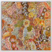 Load image into Gallery viewer, "My Country (Utopia)" original Aboriginal painting by Janet Golder Kngwarreye, 121cm x 121cm - authentic Indigenous Australian artwork
