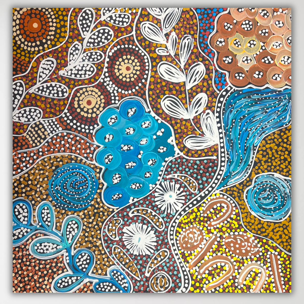 "My Country (Utopia)" Janet Golder Kngwarreye 59cm x 58cm
