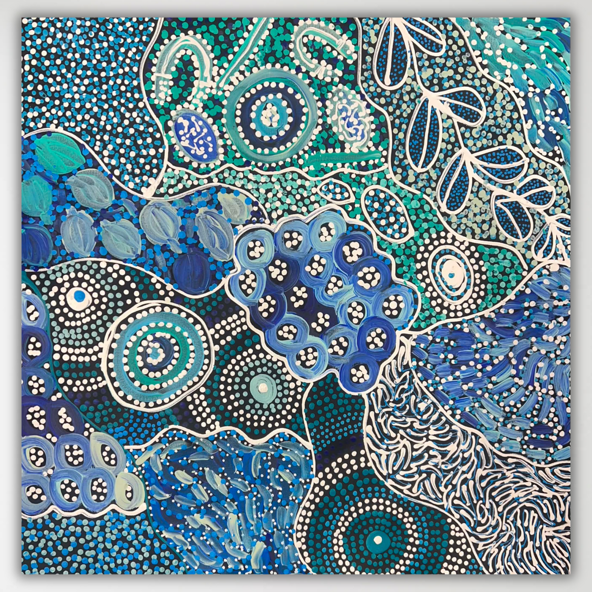 "My Country (Utopia)" Janet Golder Kngwarreye 59cm x 59cm