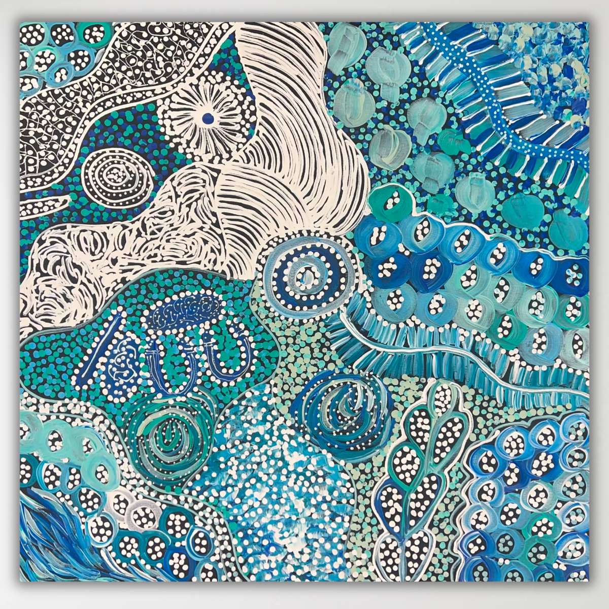 "My Country (Utopia)" Janet Golder Kngwarreye 60cm x 60cm