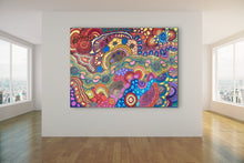 Load image into Gallery viewer, &quot;My Country&quot; Damien and Yilpi Marks 202cm x 148cm Indigenous Artwork for sale
