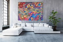 Load image into Gallery viewer, &quot;My Country&quot; Damien and Yilpi Marks 202cm x 148cm 
