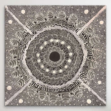 Load image into Gallery viewer, My Country Kianne Nakamarra Williams 61cm x 59cm on white wall
