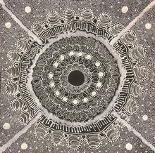 Load image into Gallery viewer, My Country Kianne Nakamarra Williams 61cm x 59cm close up
