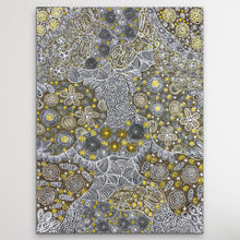 Load image into Gallery viewer, "My Country" Rochelle Bird Mbitjana 96cm x 129cm Authentic Aboriginal painting birds eye view of Utopia NT
