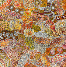 Load image into Gallery viewer, "My Country (Utopia)" original Aboriginal painting by Janet Golder Kngwarreye, 121cm x 121cm - authentic Indigenous Australian artwork
