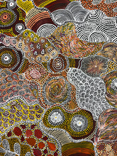 Load image into Gallery viewer, "My Country (Utopia)" original Aboriginal painting by Janet Golder Kngwarreye, 196cm x 184cm - authentic Indigenous Australian artwork
