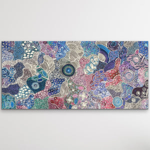 "My Country (Utopia)" Janet Golder Kngwarreye 198cm x 93cm