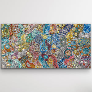 "My Country (Utopia)" Janet Golder Kngwarreye 200cm x 101cm