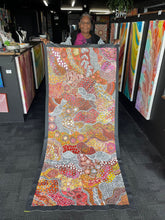 Load image into Gallery viewer, My Country (Utopia) Janet Golder Kngwarreye 201cm x 87cm artist photo
