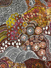 Load image into Gallery viewer, My Country (Utopia) Janet Golder Kngwarreye 201cm x 87cm close up view of painting, landscape from Utopia N.T
