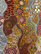 Load image into Gallery viewer, My Country (Utopia) Janet Golder Kngwarreye 201cm x 87cm close up image of dot painting
