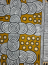 Load image into Gallery viewer, "My Special Homeland (Papunya)" by Debra Nangala McDonald - close-up detail showing layered patterns and ochre tones
