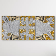 Load image into Gallery viewer, "My Special Homeland (Papunya)" original Aboriginal painting by Debra Nangala McDonald, 199cm x 91cm - authentic Indigenous Australian artwork
